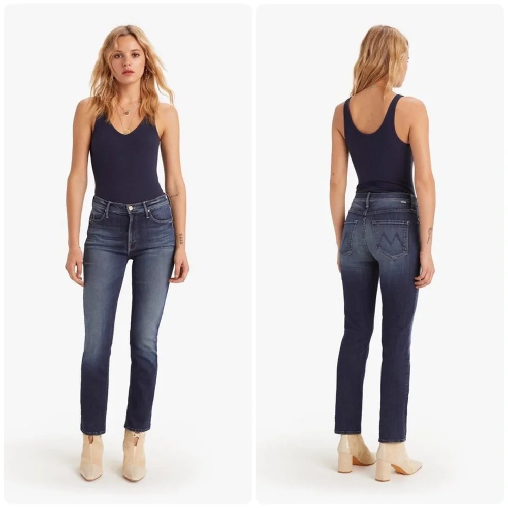 MOTHER | Jeans | Mother The Mid Rise Dazzler Ankle On The Edge Blue ...